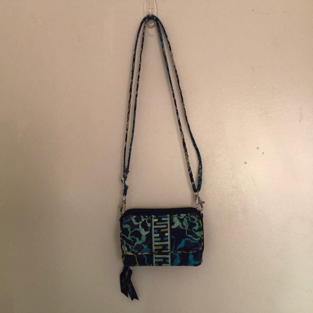 Vera Bradley all in one cross body wallet
